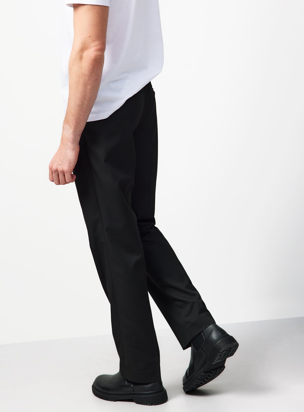 Black Regular Fit Trousers 2 Pack W40 L33 - Image 5 thumbnail