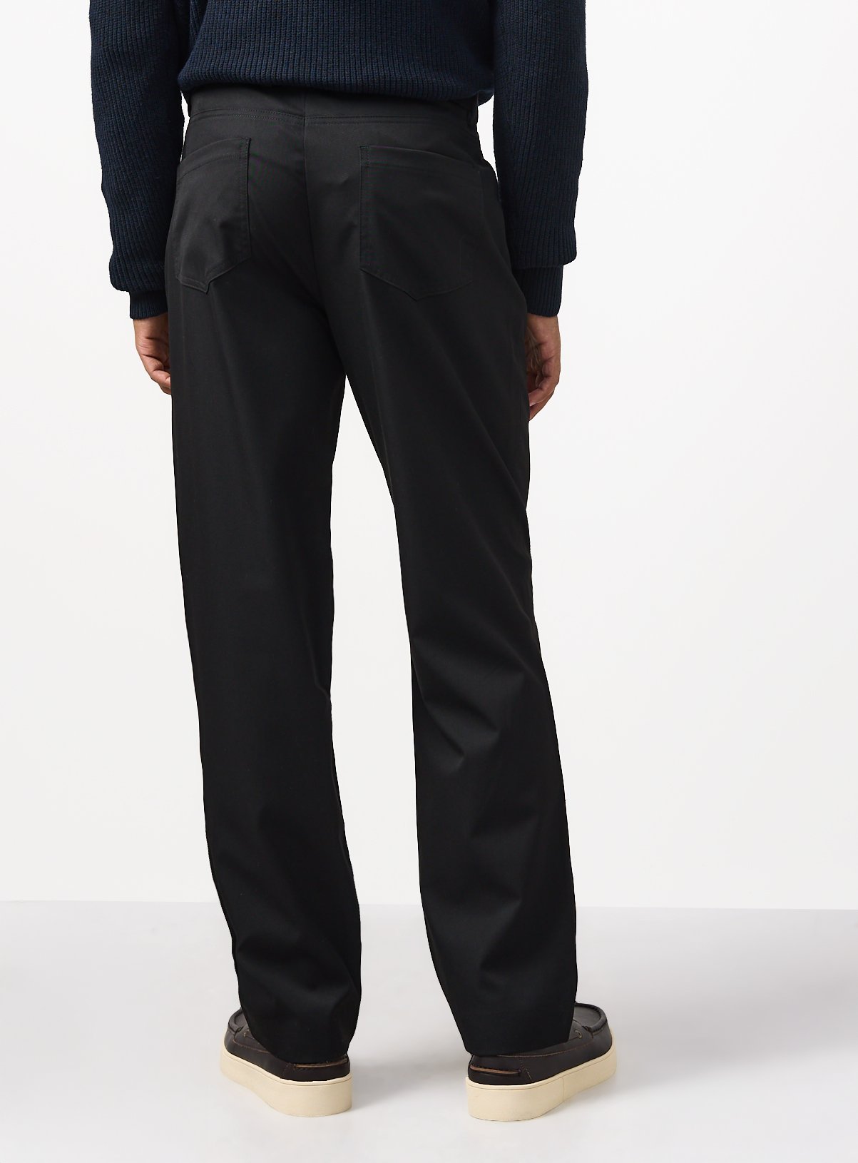 Black Regular Fit Trousers with Teflon 2 Pack W40 L31 - Image 5 thumbnail