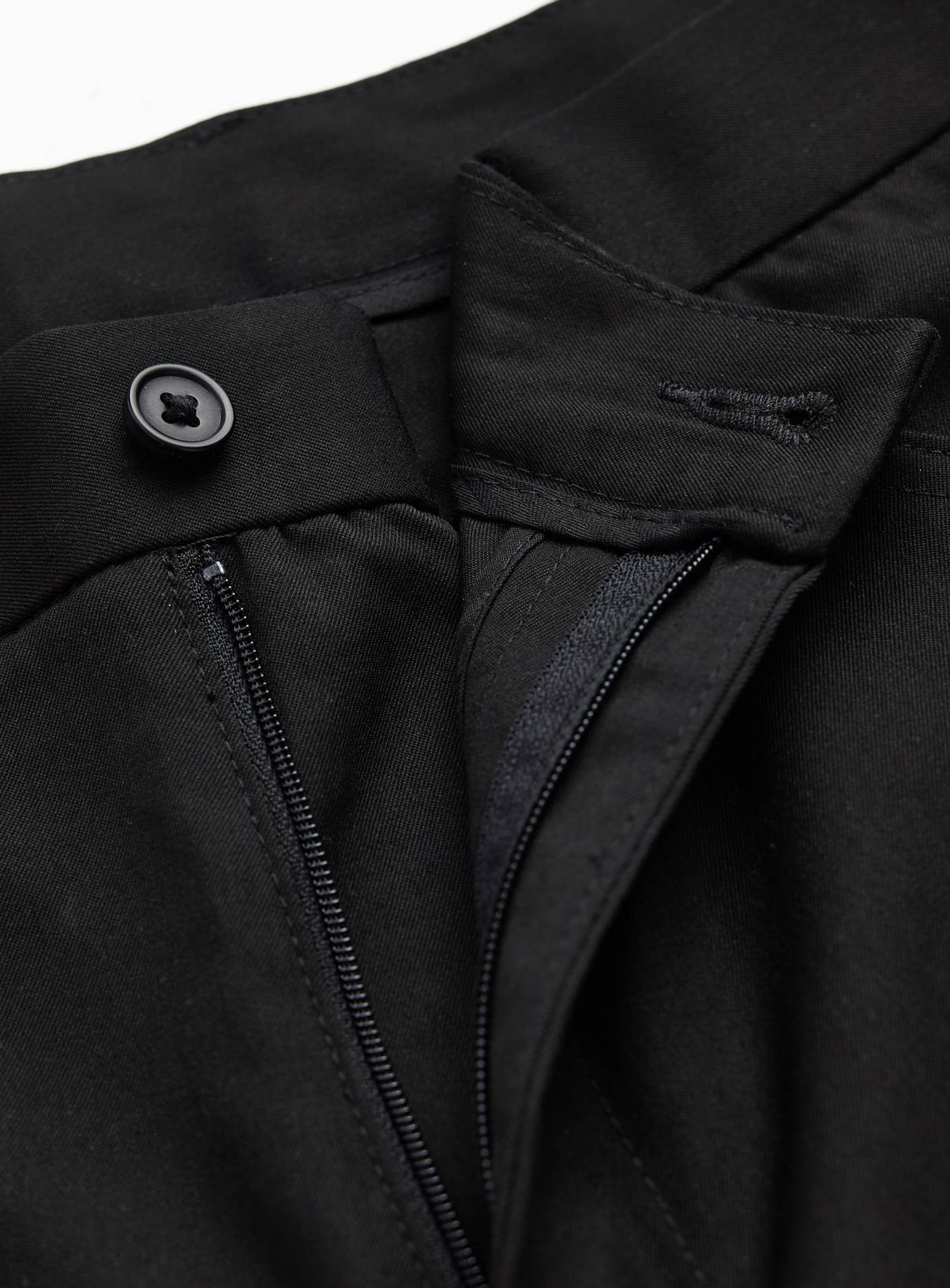 Black Regular Fit Trousers with Teflon 2 Pack W40 L35 - Image 4