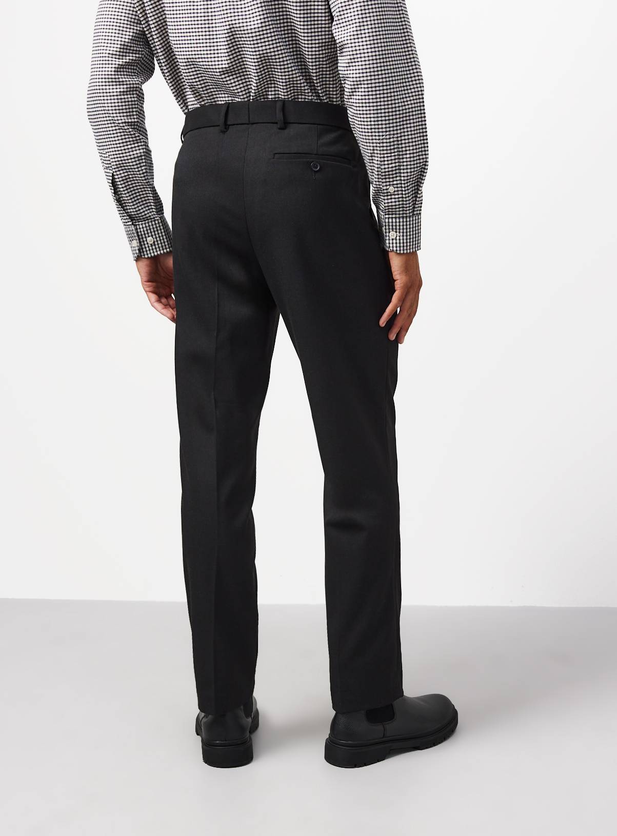 2 Pack Grey Slim Fit Twill Trousers W42 L29 - Image 6