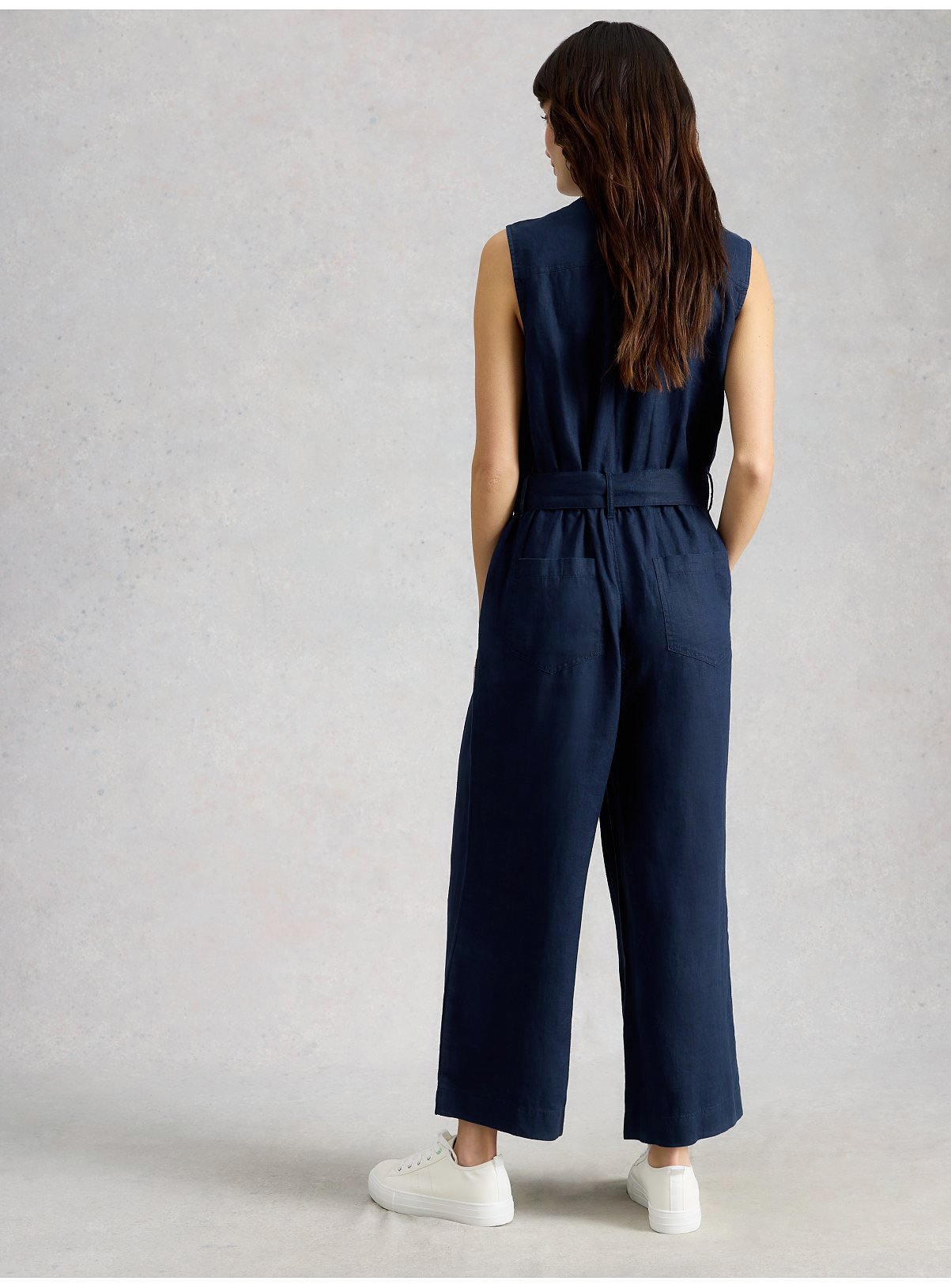 WHITE STUFF Betty Linen Jumpsuit 18 - Image 2 thumbnail