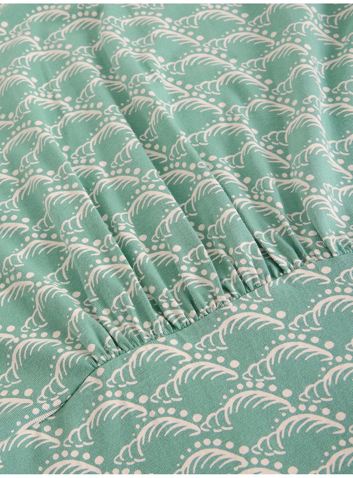 WHITE STUFF Olivia Jersey Dress Teal 12 - Image 6 thumbnail