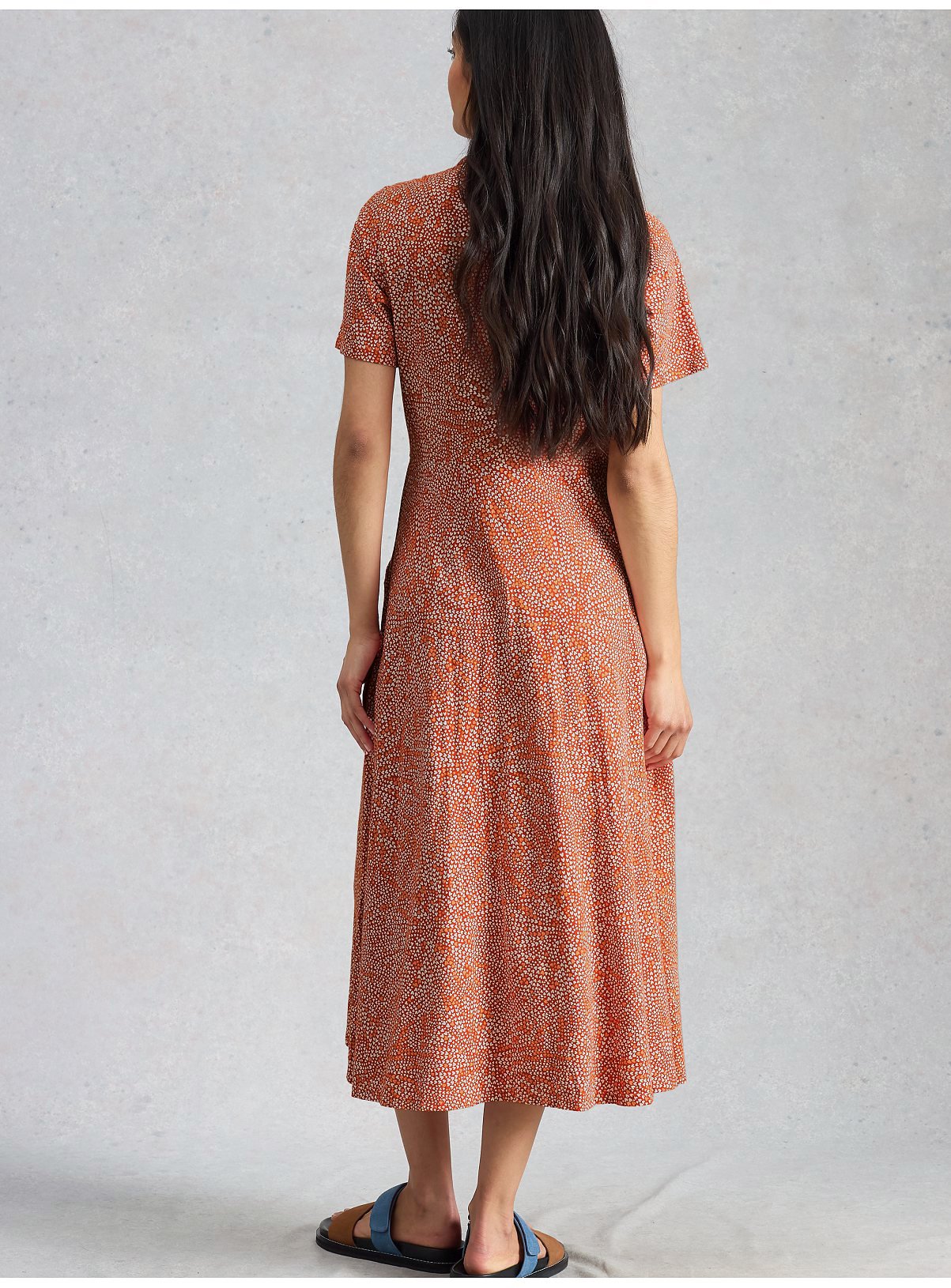 WHITE STUFF Rua Jersey Shirt Dress Red 16 - Image 2 thumbnail