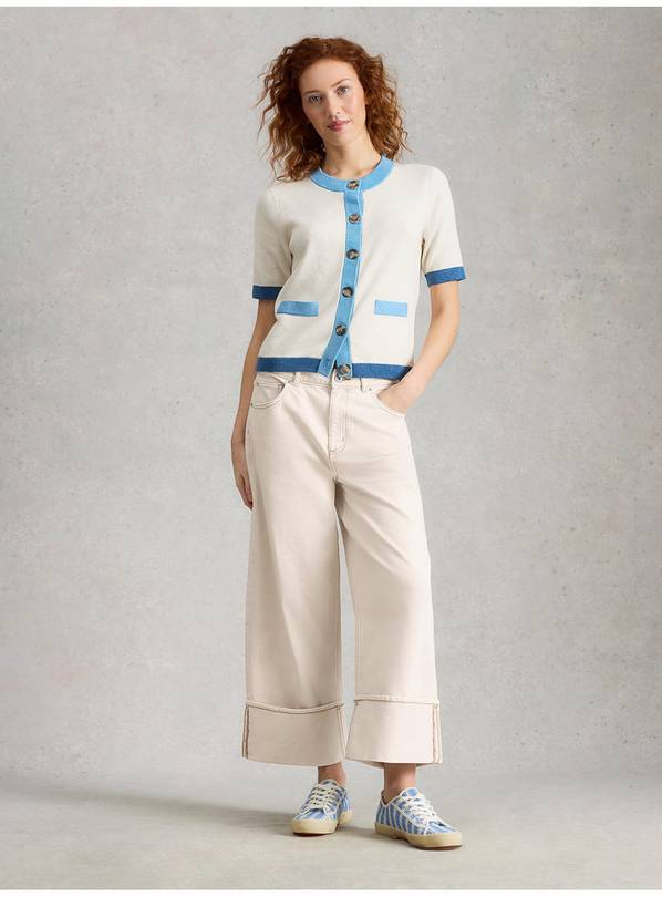 WHITE STUFF Bailey Straight Turn Up Jean 16