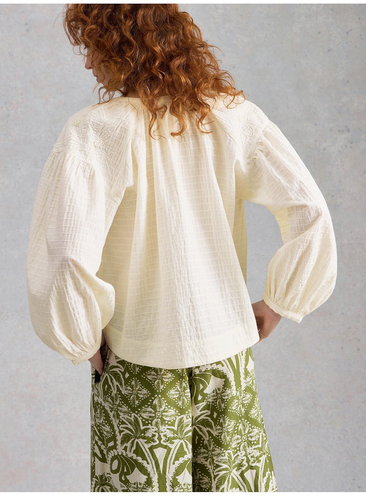 WHITE STUFF Tilly Textured Top 8 - Image 2 thumbnail