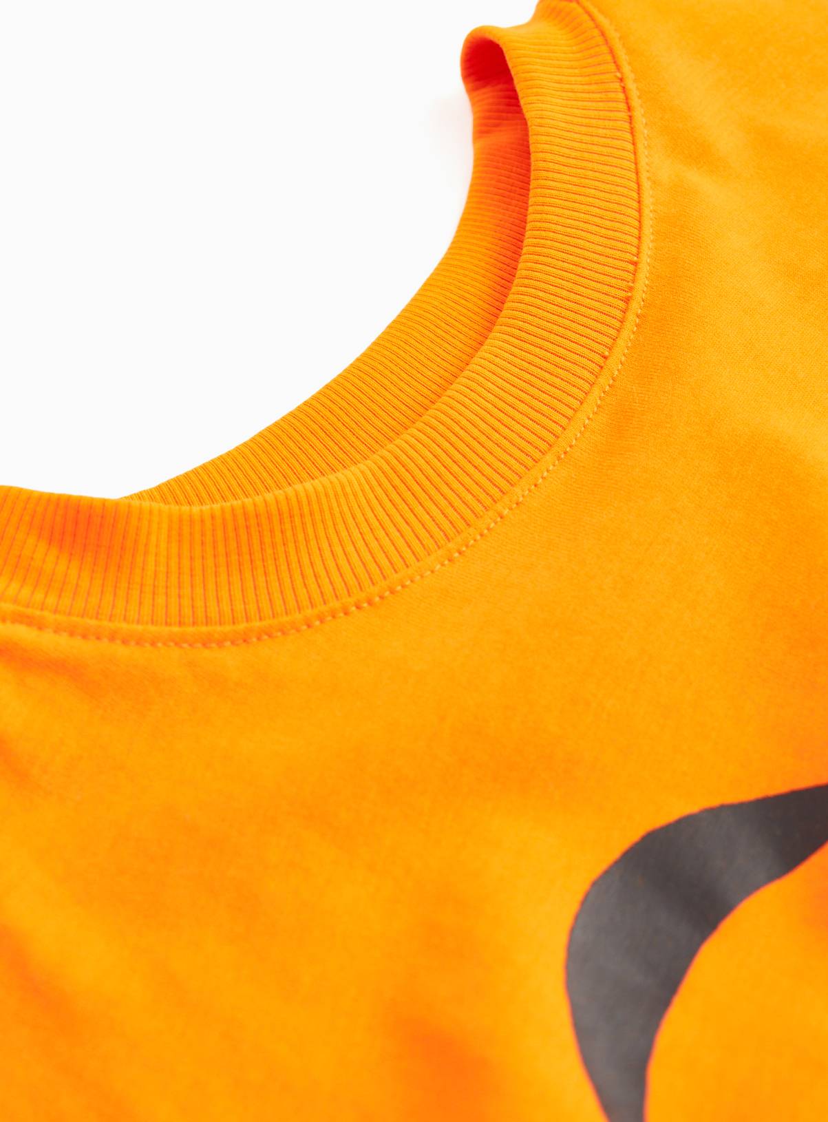 Orange Halloween Pumpkin Graphic Long Sleeve T-Shirt 11 years - Image 2