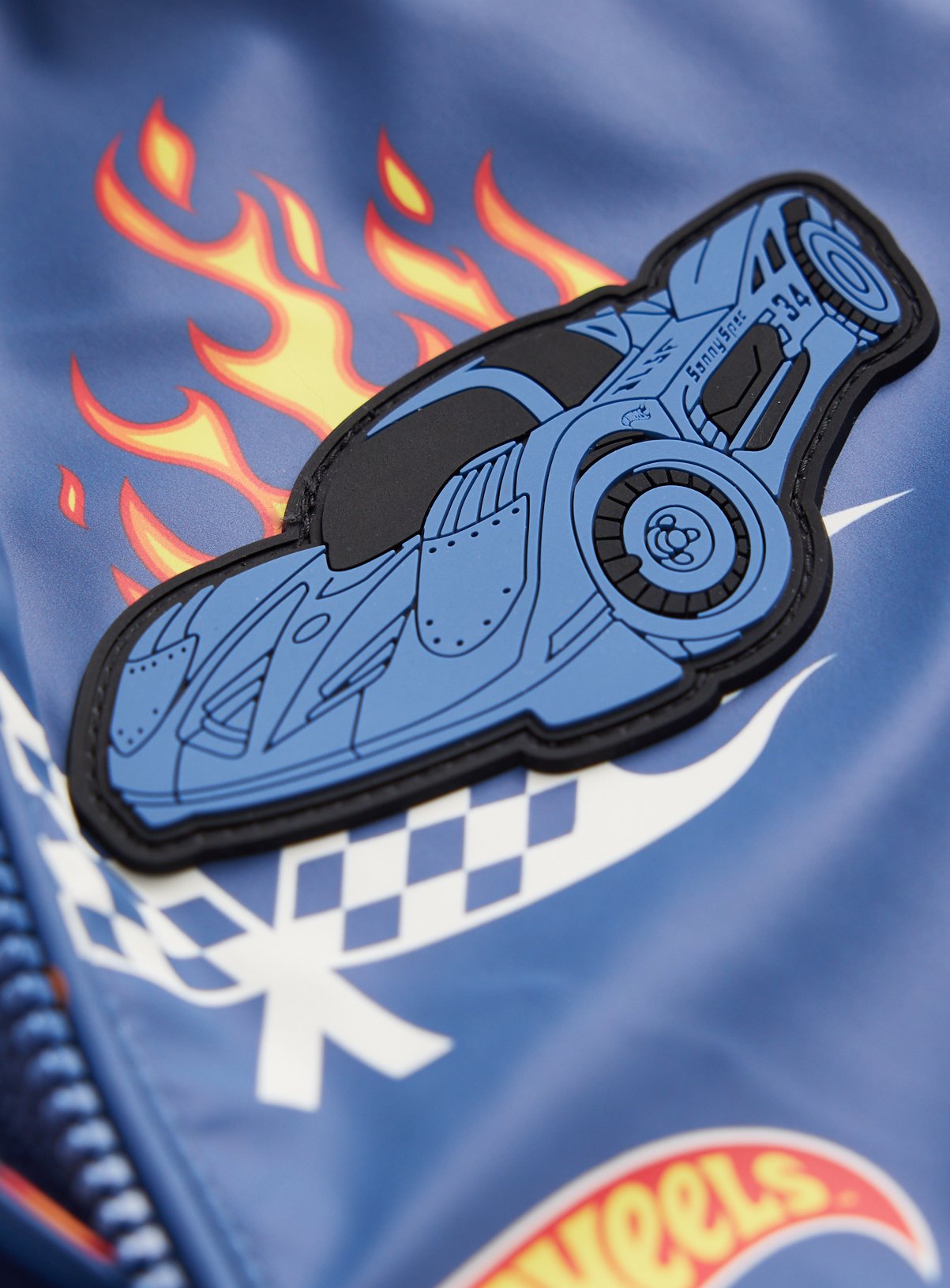 Navy Hot Wheels Puddlesuit 6-7 years - Image 3 thumbnail