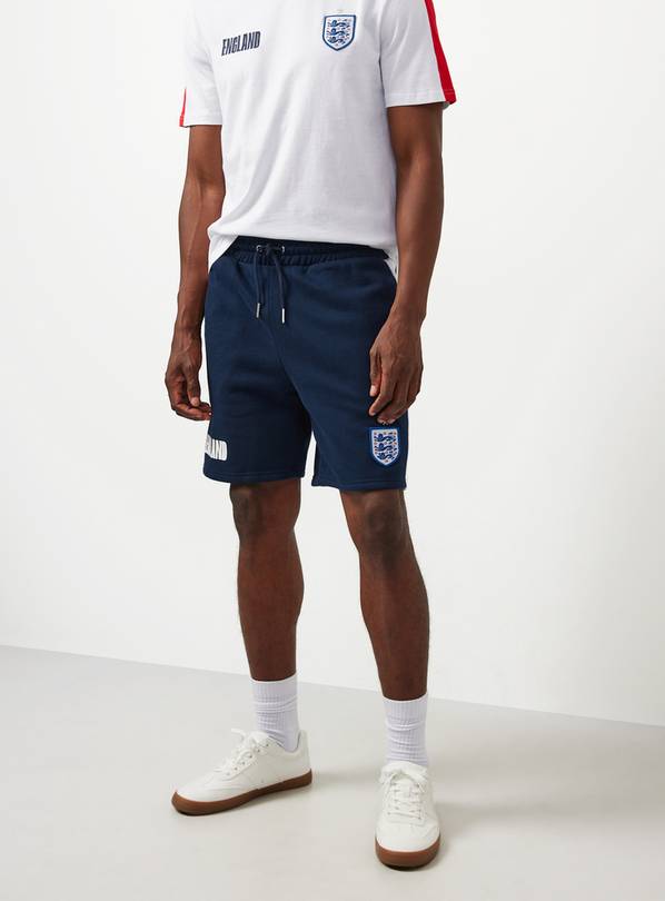 Navy Official FA England Print Sweat Shorts S