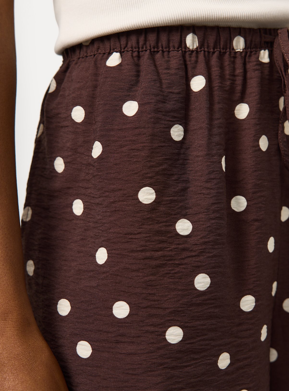Brown Polka Dot Print Shorts 10 - Image 2 thumbnail