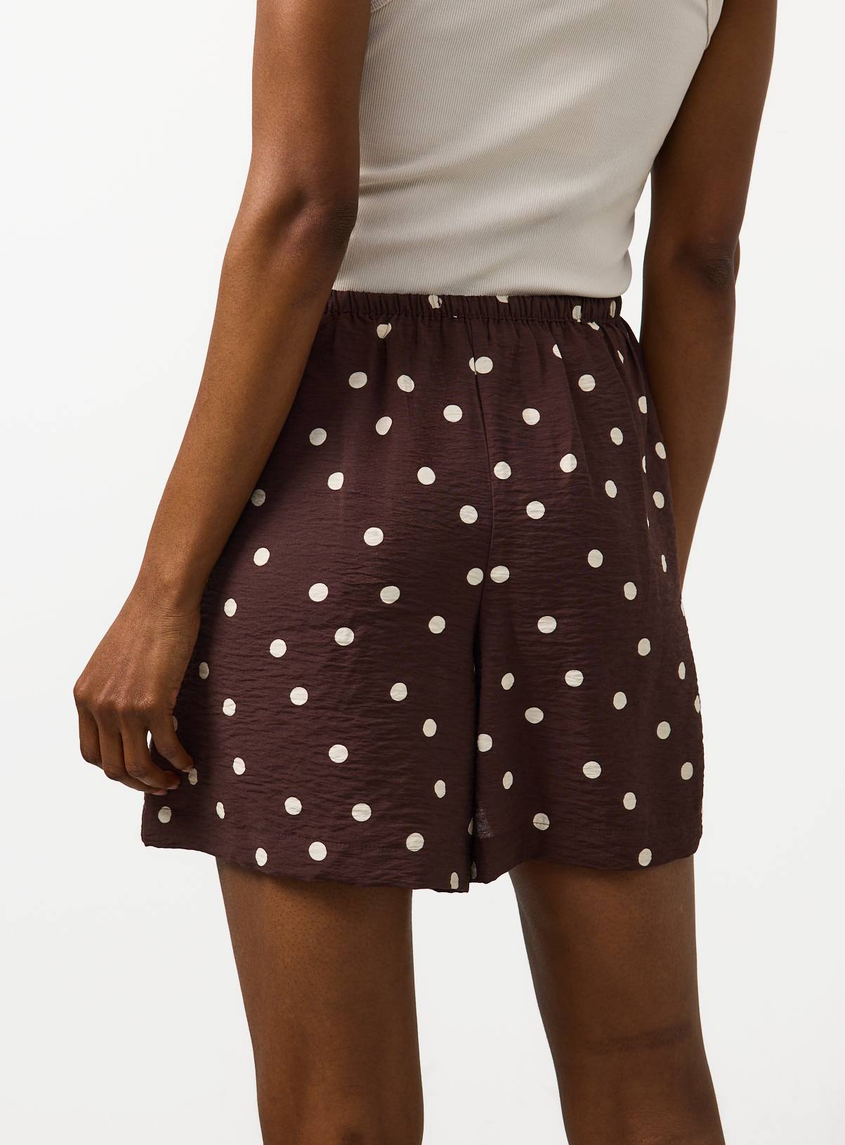 Brown Polka Dot Print Shorts 10 - Image 4
