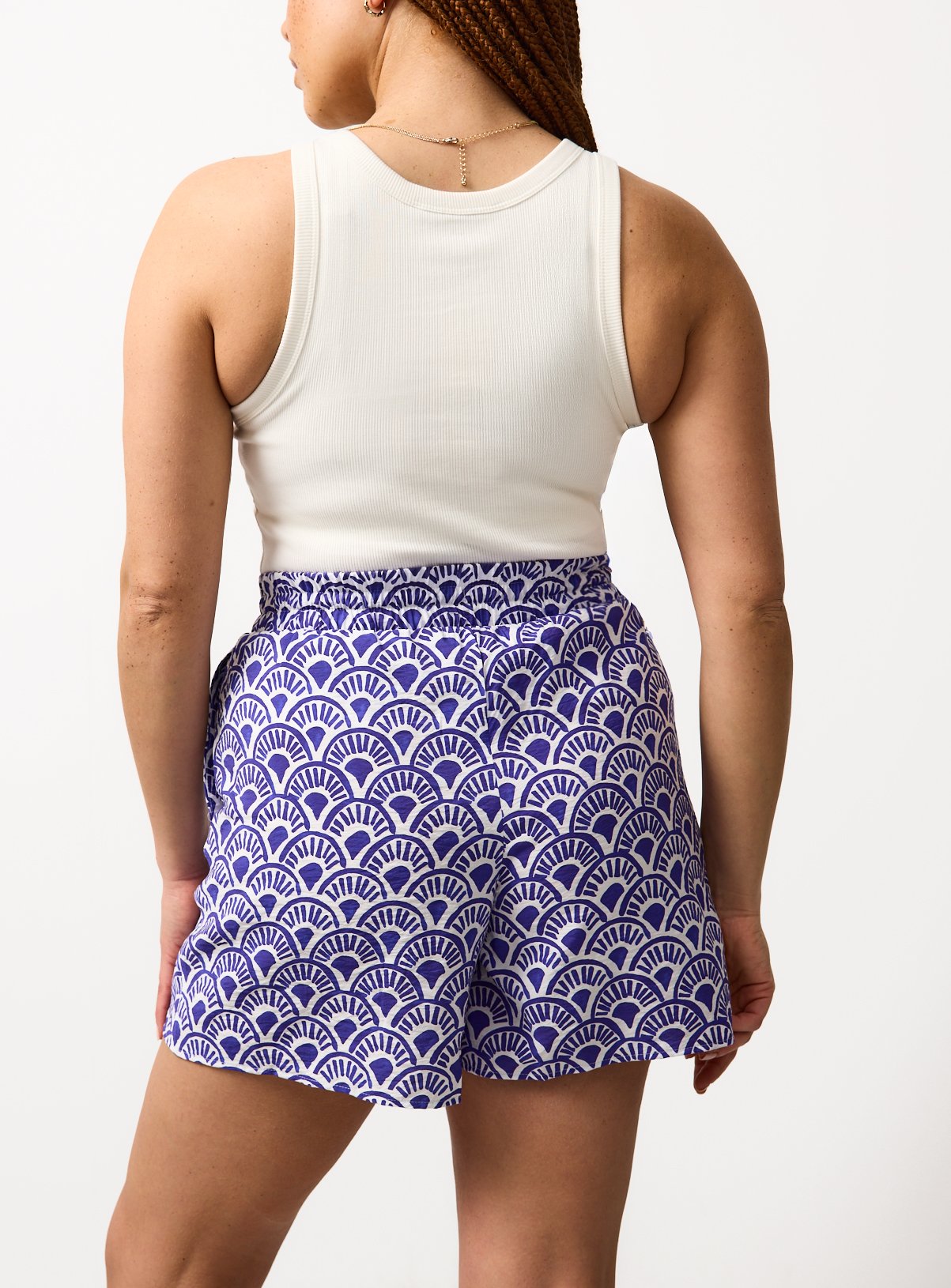 Blue Shell Print Shorts 10 - Image 4 thumbnail