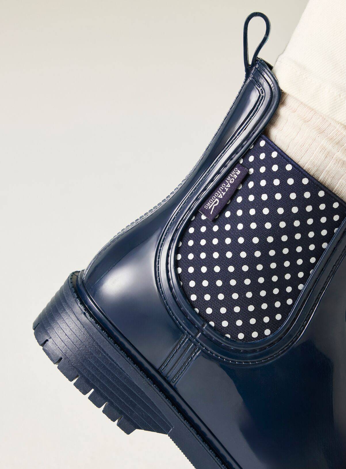 REGATTA Womens Harriett Ankle Wellies Navy 3 - Image 4