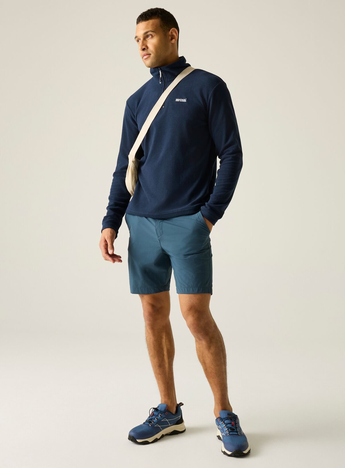REGATTA Thompson Half Zip Fleece Navy XXXL - Image 2 thumbnail