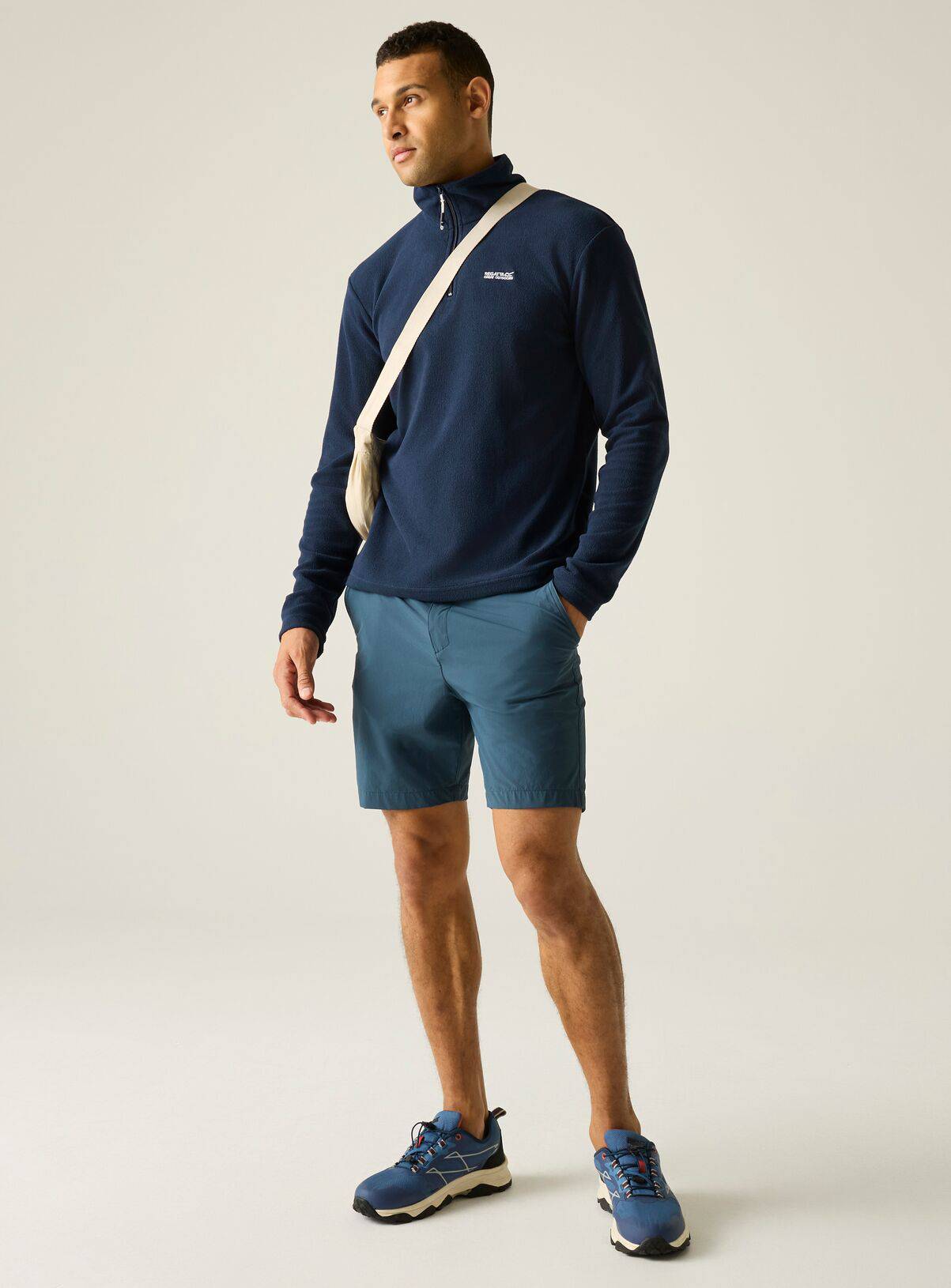 REGATTA Thompson Half Zip Fleece Navy XXXL - Image 2