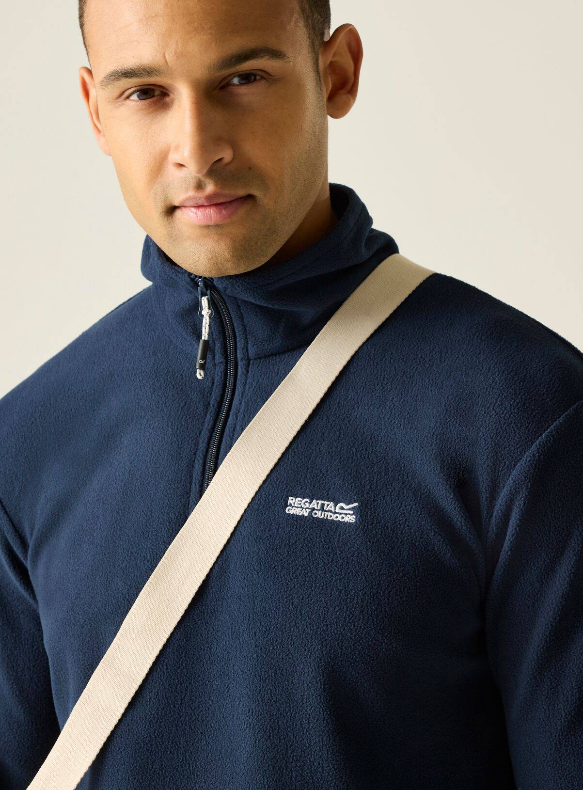 REGATTA Thompson Half Zip Fleece Navy XXXL - Image 3