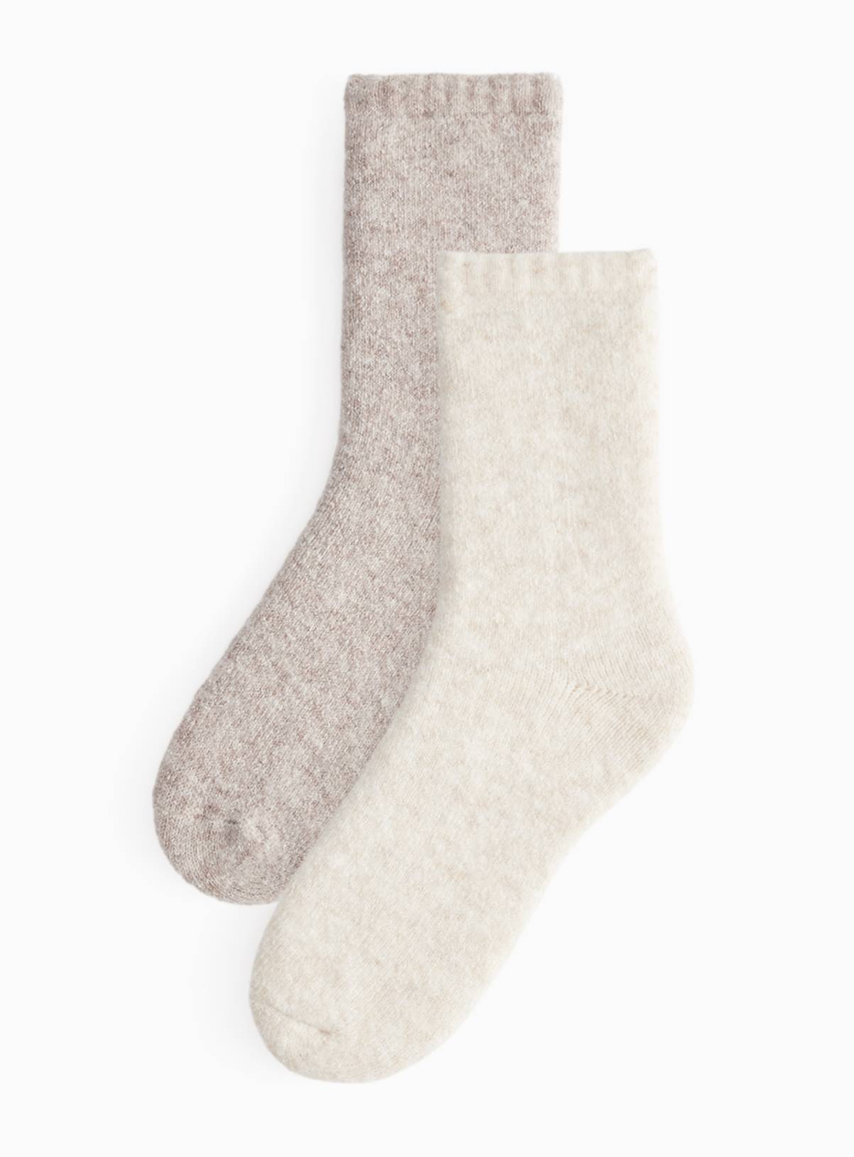 Wool Blend Tonal Ankle Socks 2 Pack  4-8 - Image 1