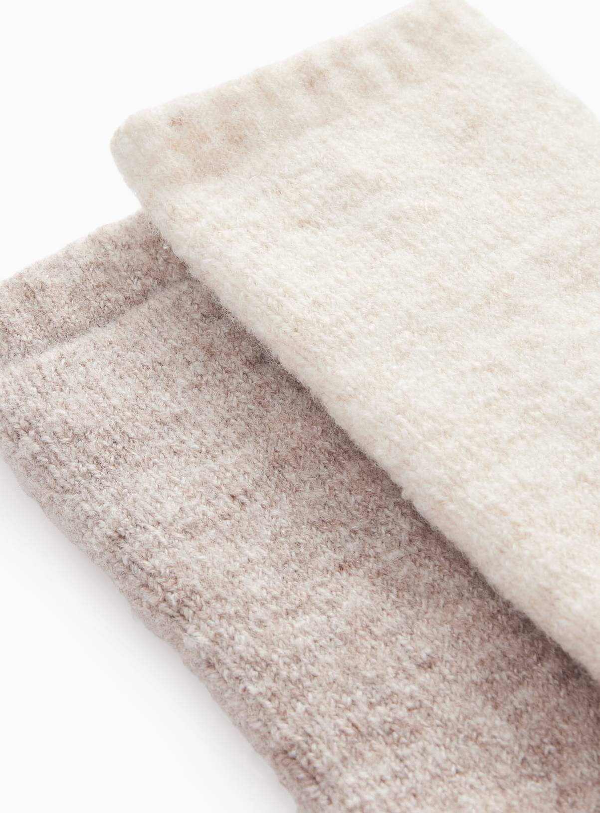 Wool Blend Tonal Ankle Socks 2 Pack  4-8 - Image 2