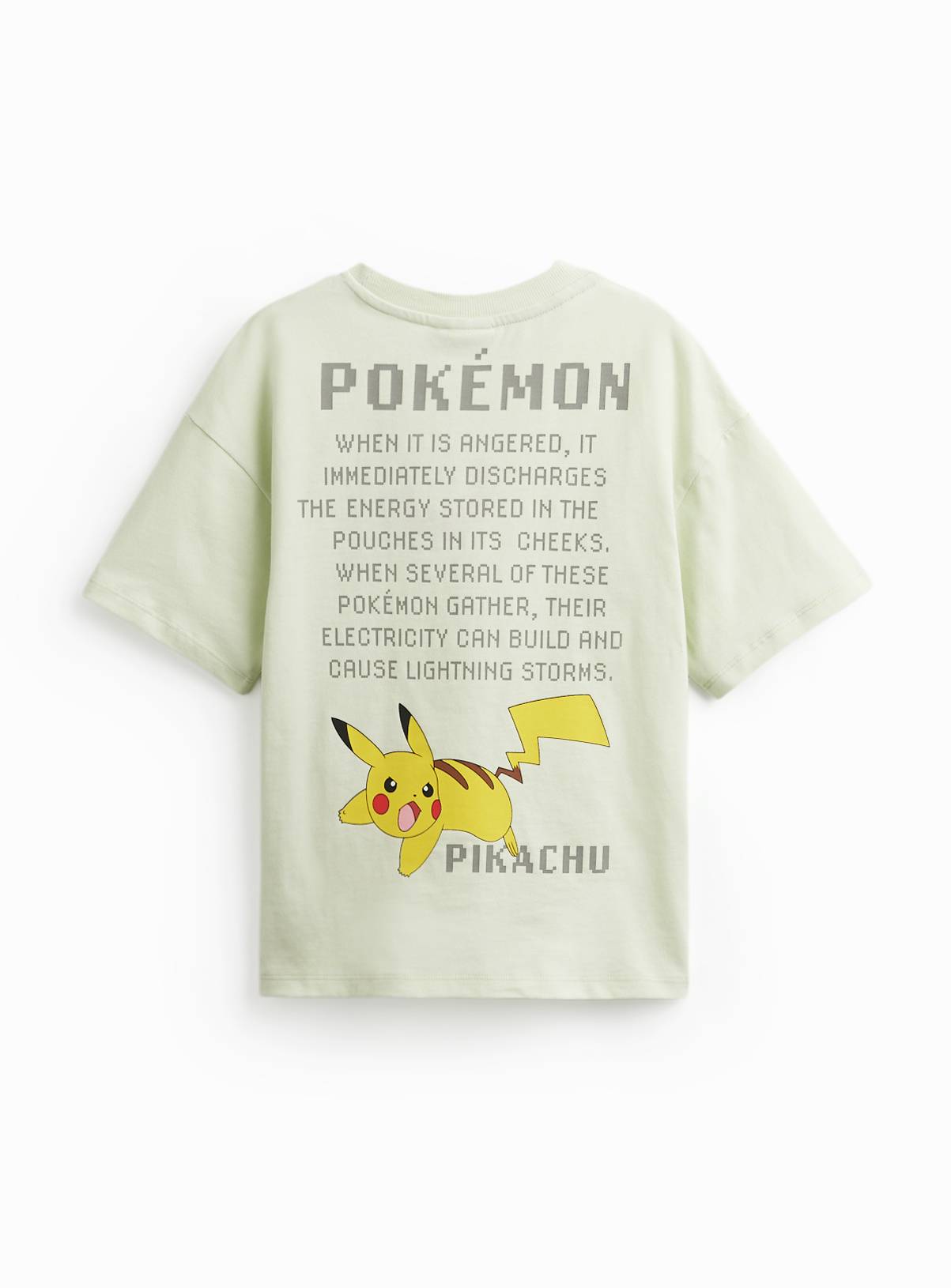 Green Pokemon Pikachu Graphic T-Shirt 8 years - Image 3