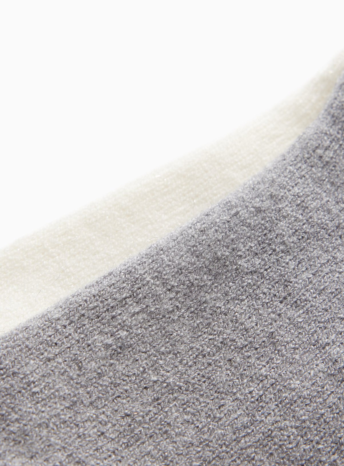 Grey & Cream Cosy Supersoft Sparkle Socks 2 Pack 4-8 - Image 2 thumbnail