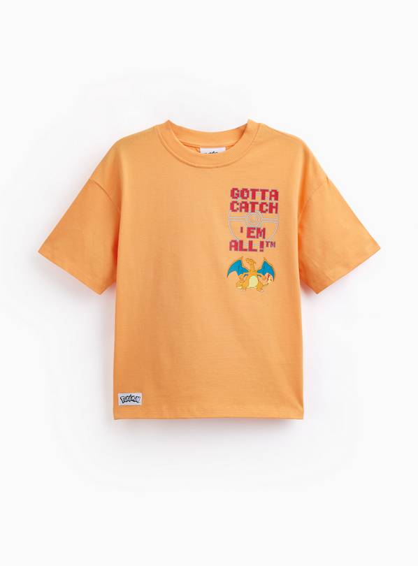 Orange Pokemon Charizard Graphic T-Shirt 6 years