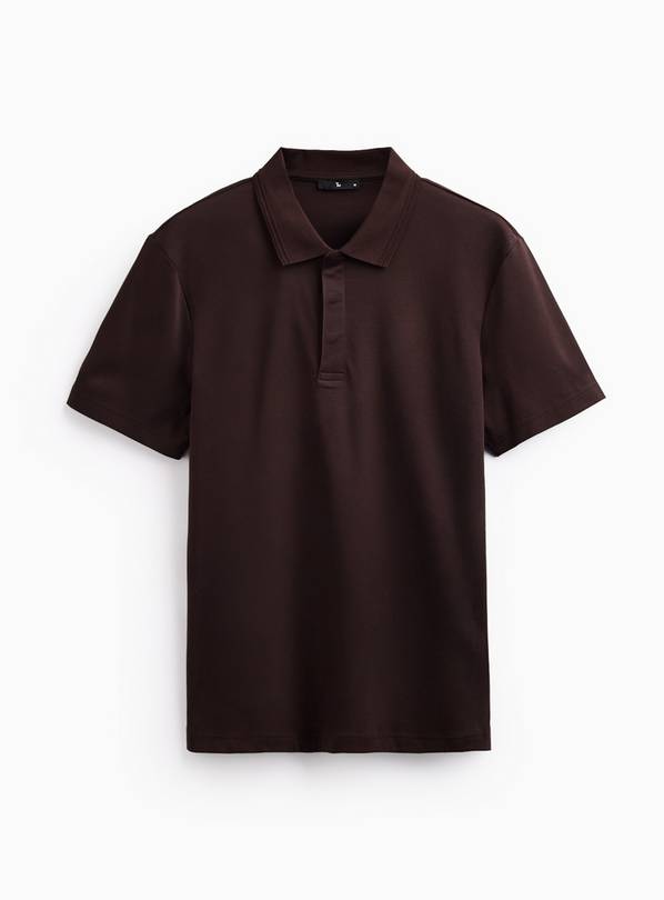 Brown Supima Cotton Polo Shirt XXXL