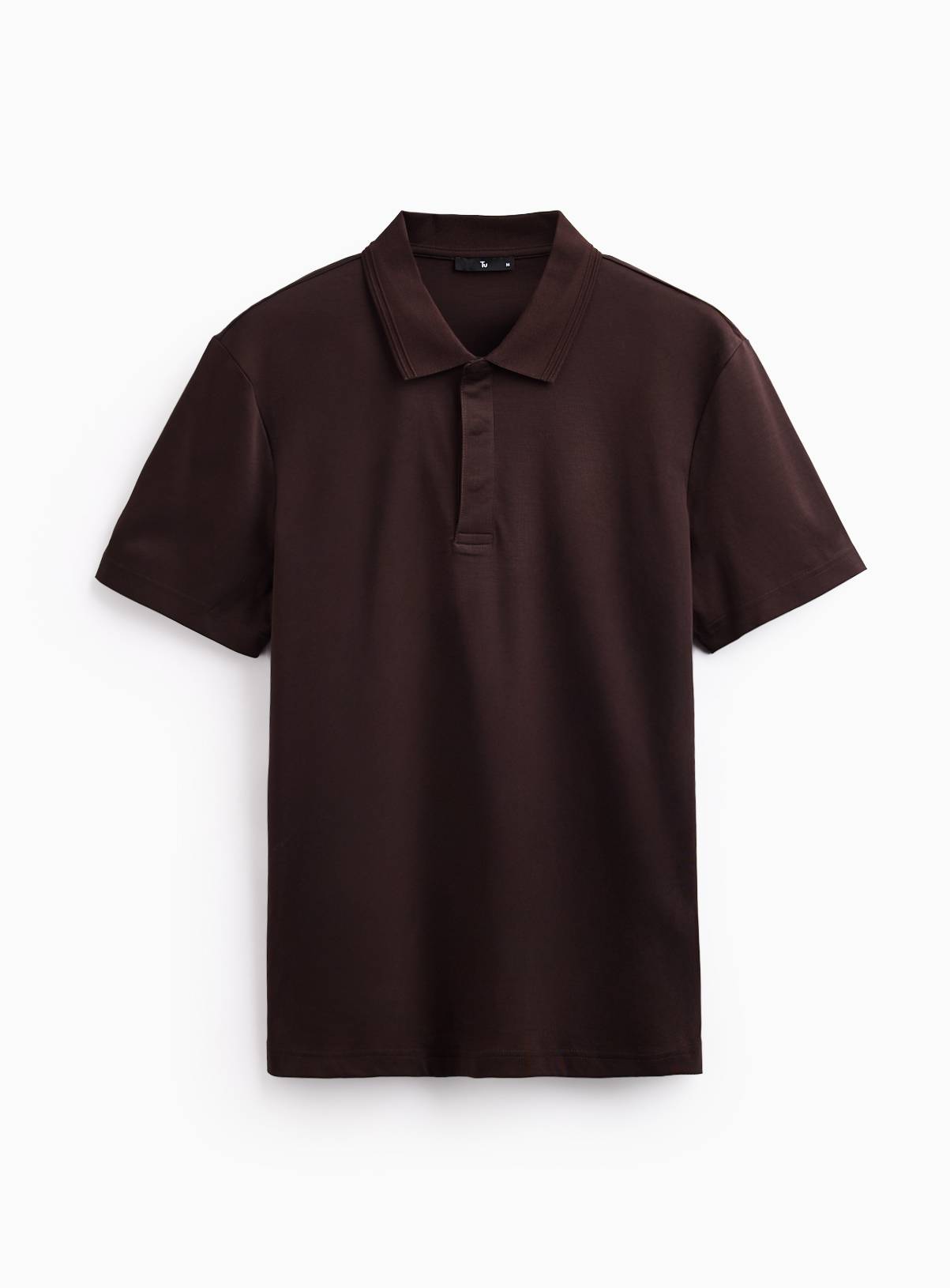 Brown Supima Cotton Polo Shirt XXL - Image 3