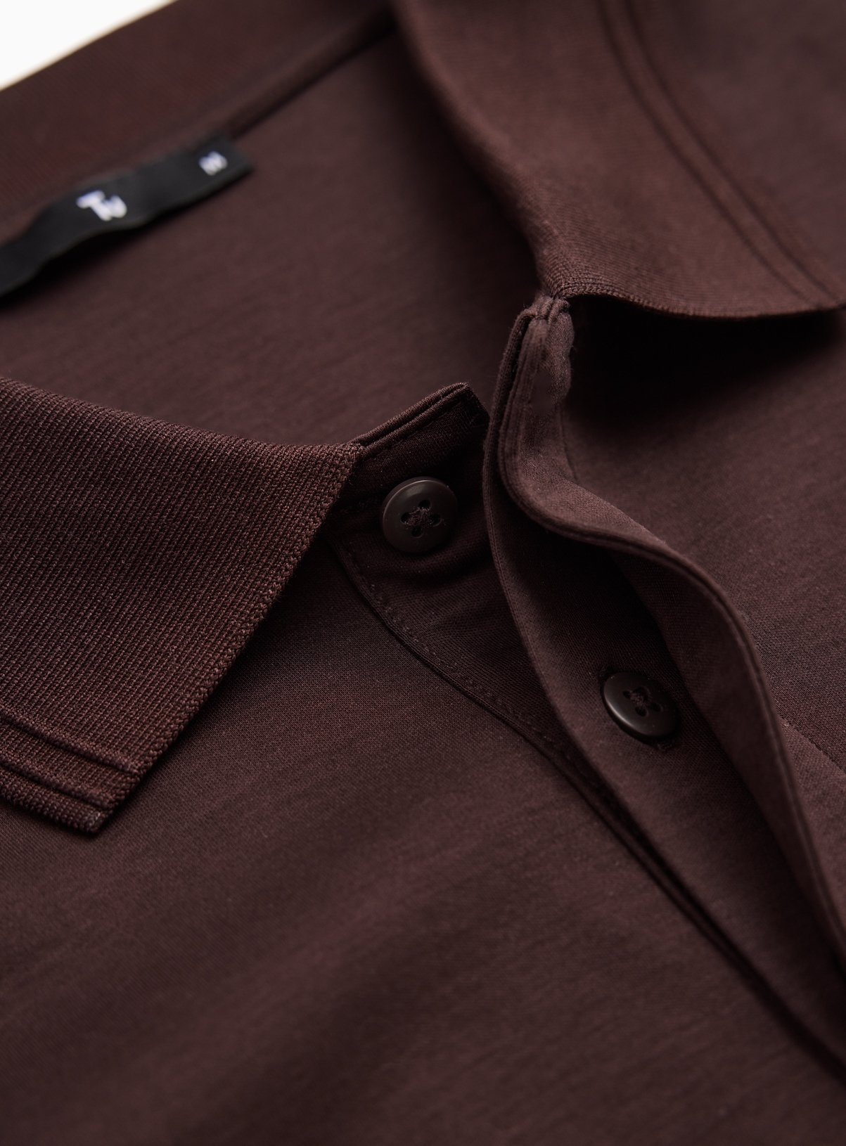 Brown Supima Cotton Polo Shirt XXL - Image 4 thumbnail