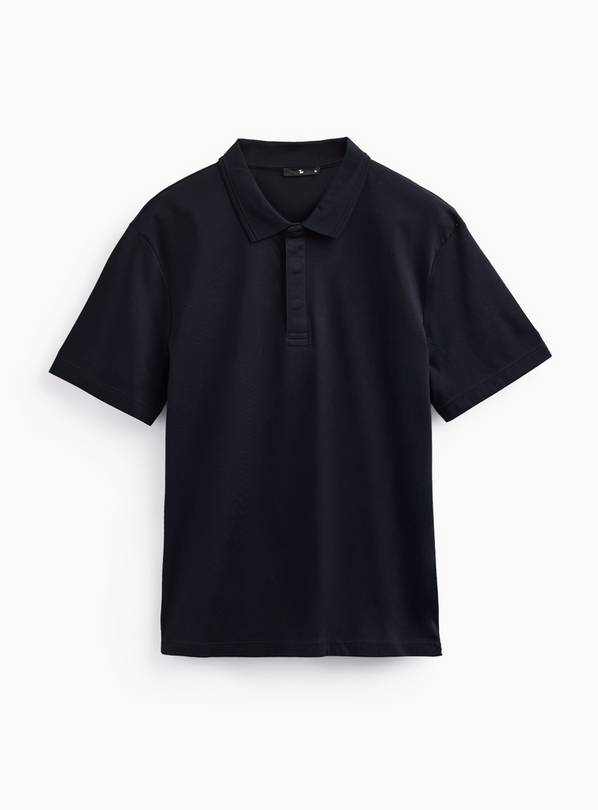 Black Pure Supima Cotton Polo Shirt XXXXL