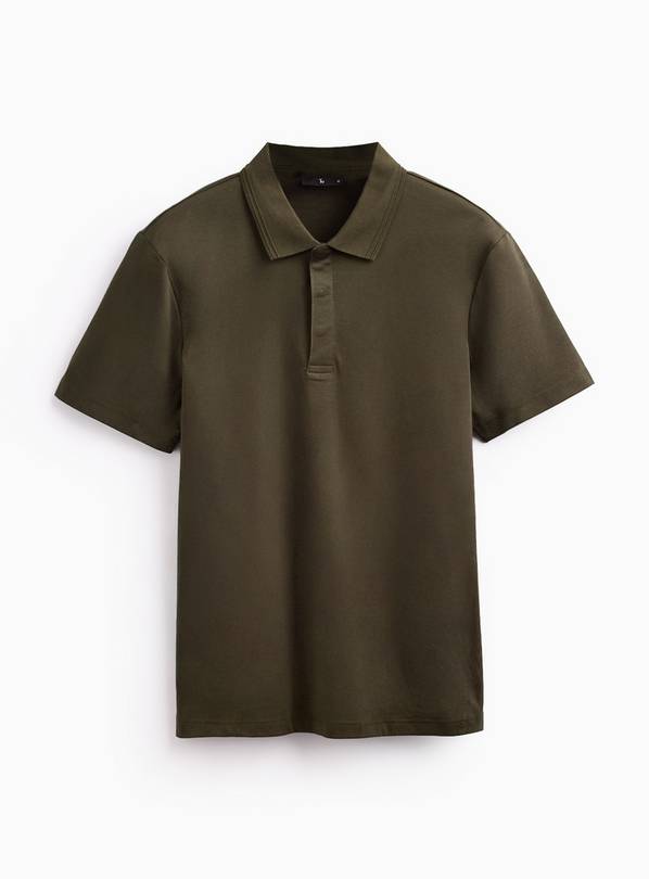 Khaki Pure Supima Cotton Polo Shirt XXL