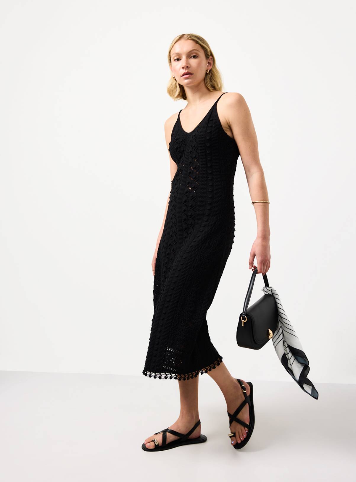 Black Bobble Detail Midi Beach Dress 20 - Image 1