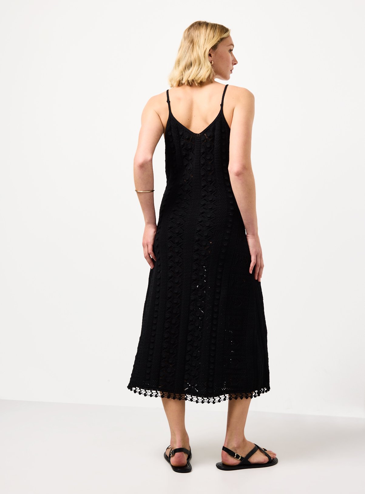 Black Bobble Detail Midi Beach Dress 20 - Image 4 thumbnail