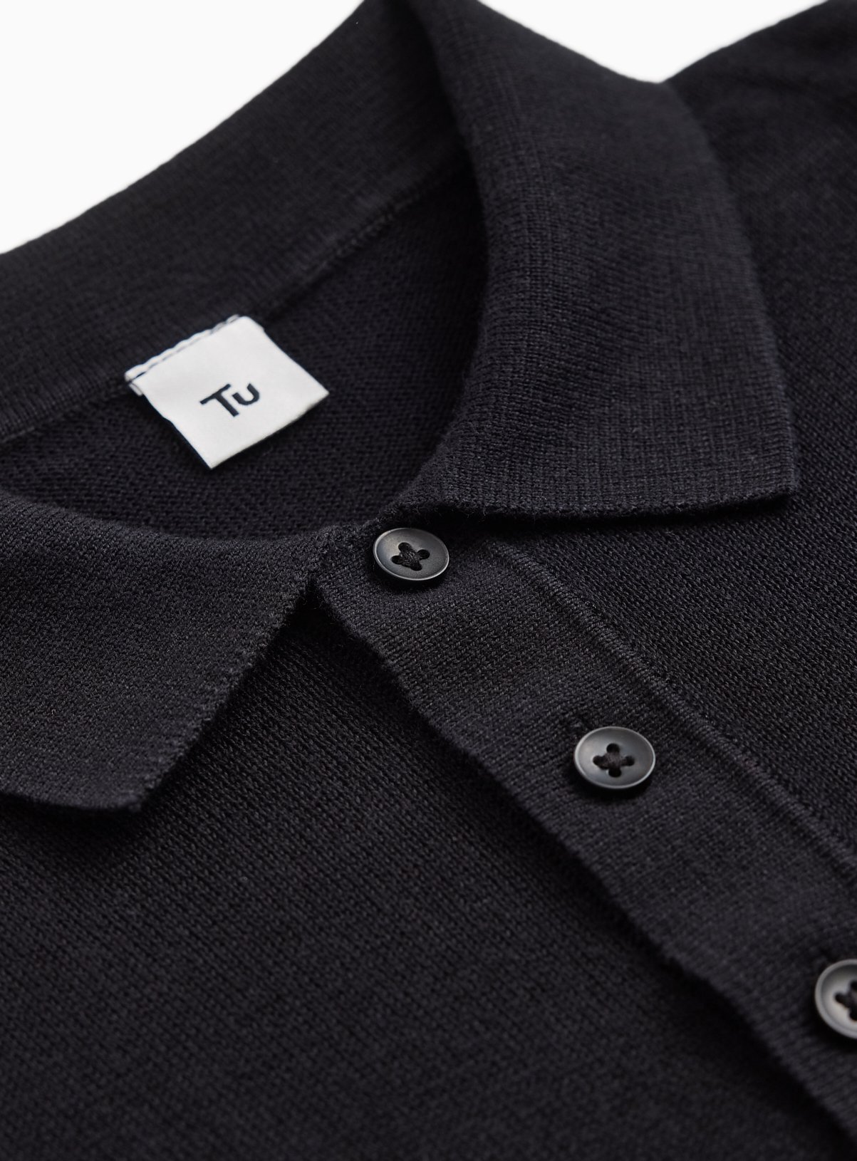 Black Knitted Polo 13 years - Image 2 thumbnail