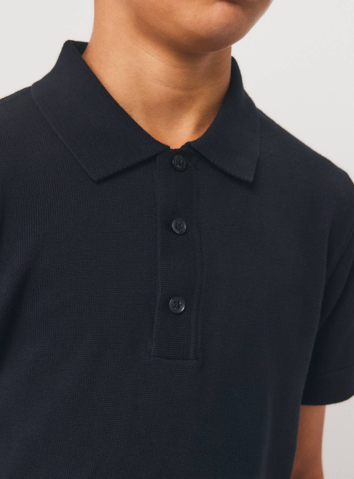 Black Knitted Polo 16 years - Image 5