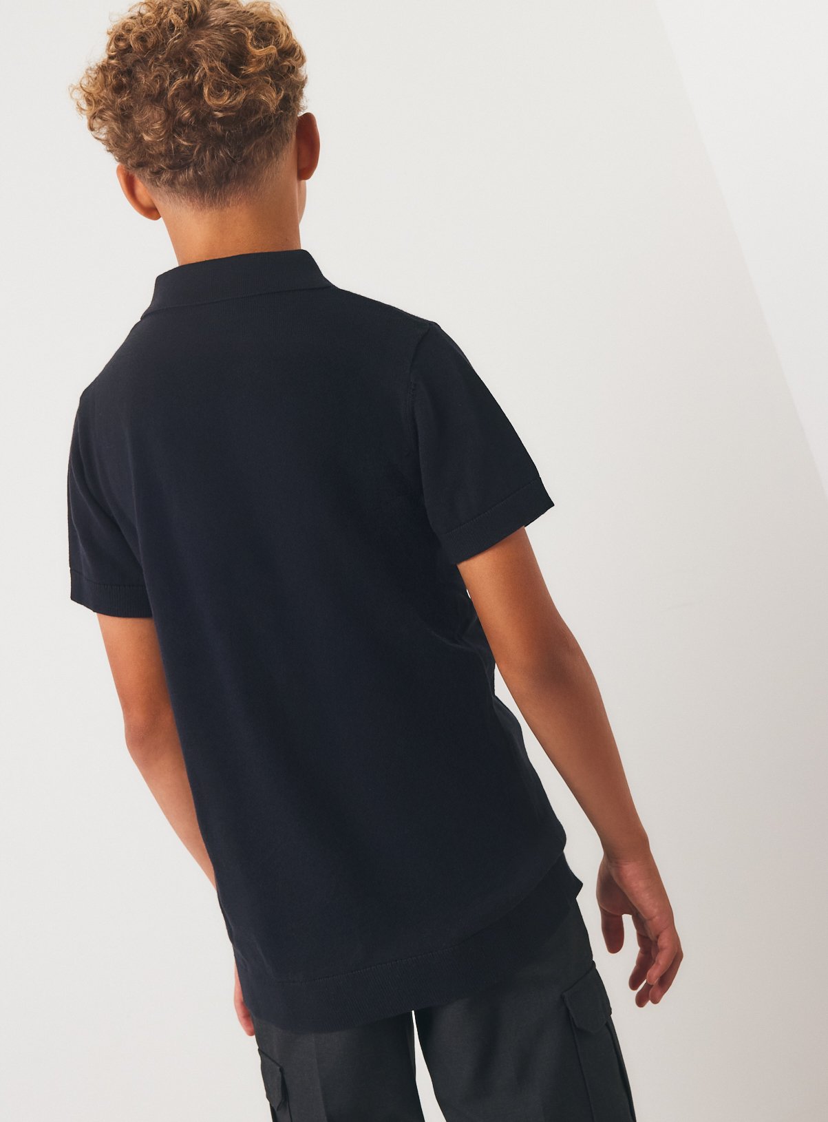 Black Knitted Polo 16 years - Image 6 thumbnail