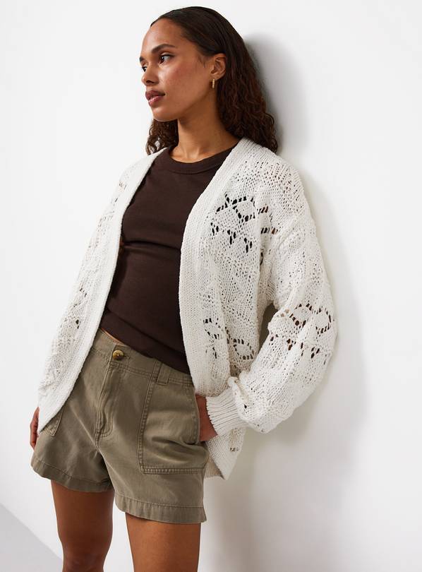 Neutral Cocoon Cardigan S