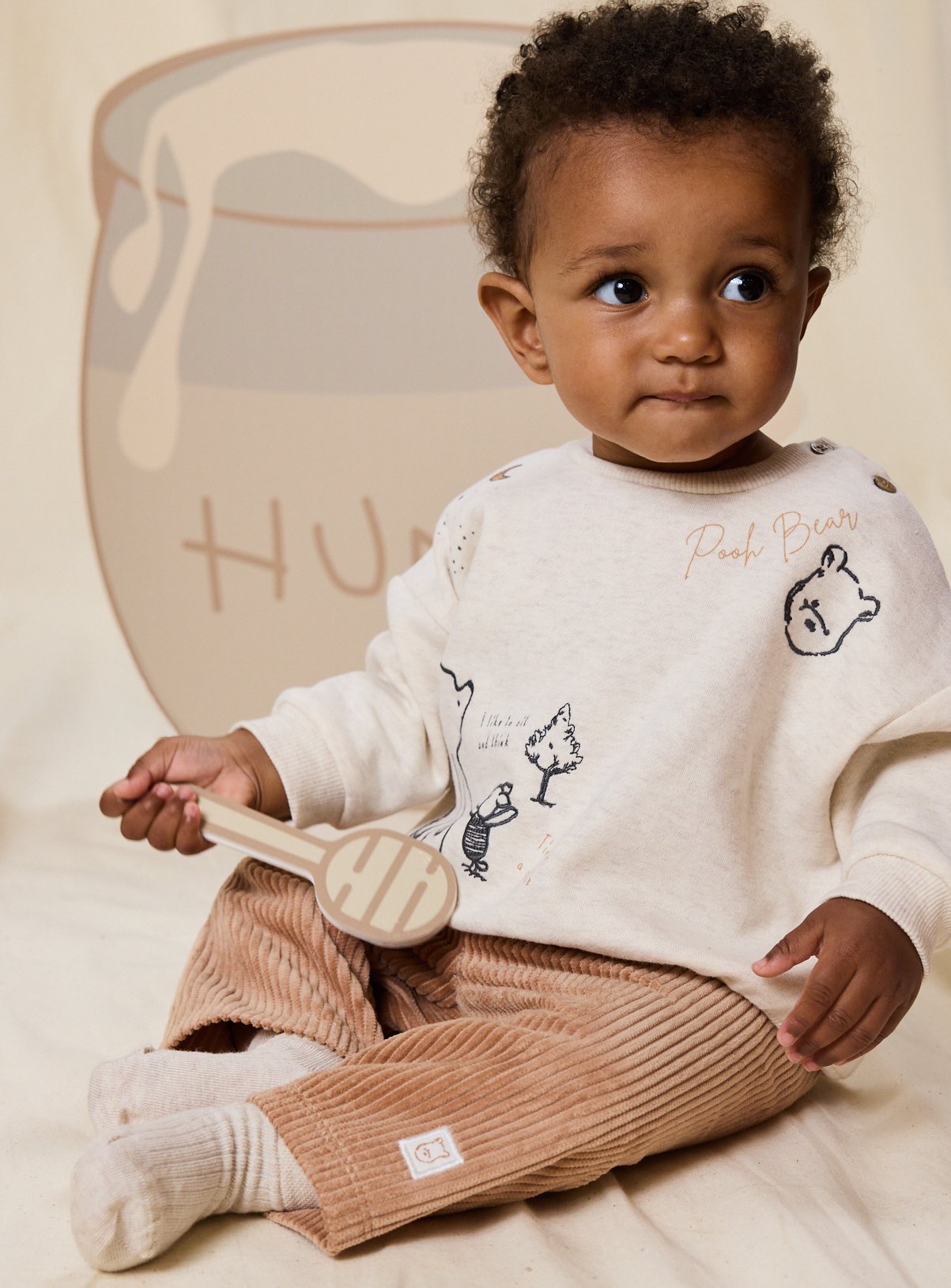 Winnie The Pooh Sweat Top and Bottoms 12-18 months - Image 1 thumbnail