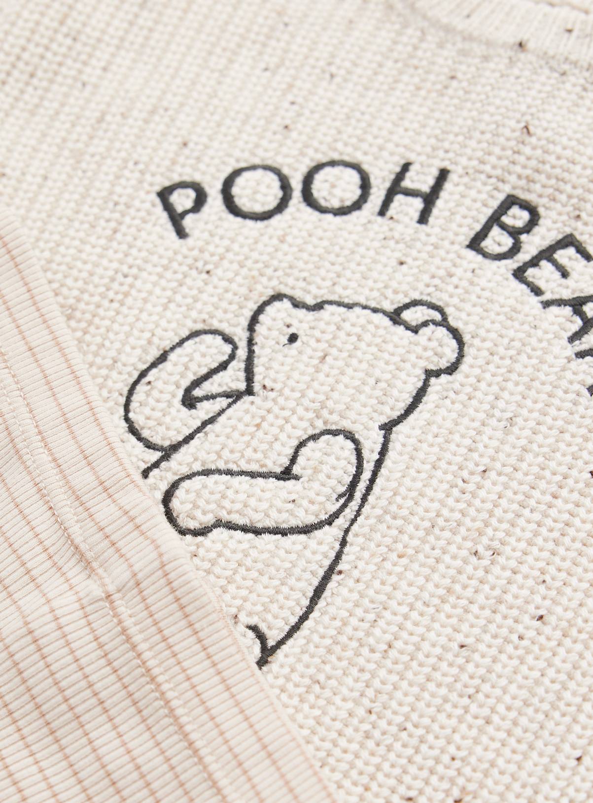 Winnie the Pooh Ribbed Outfit Set 6-9 months - Image 4