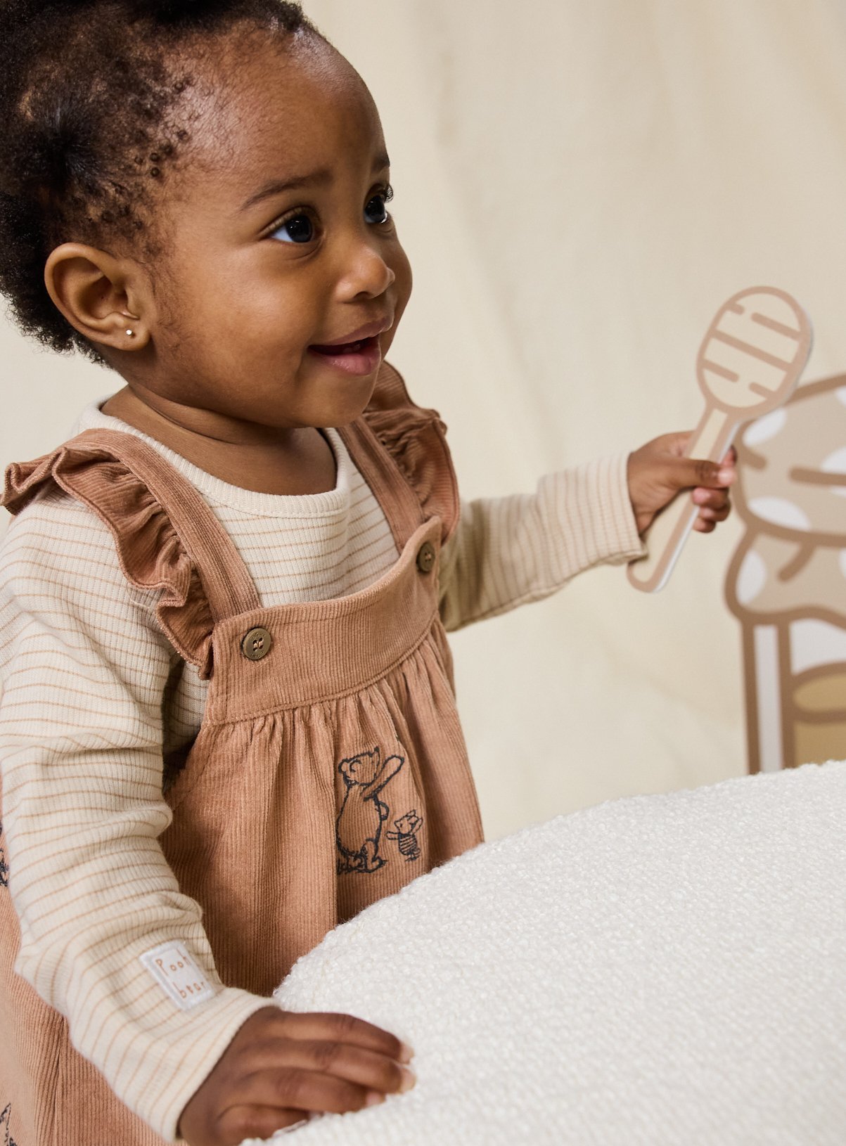 Tawny Birch Pinafore Dress Set 9-12 months - Image 2 thumbnail