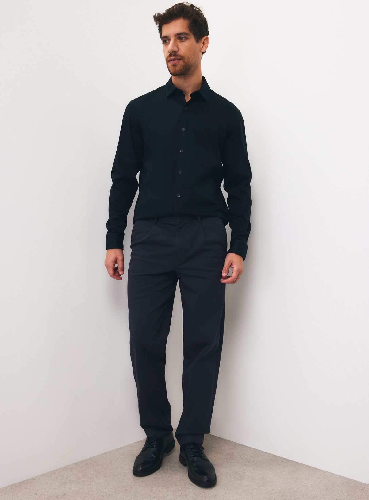 Black Supima Cotton Shirt S - Image 2 thumbnail