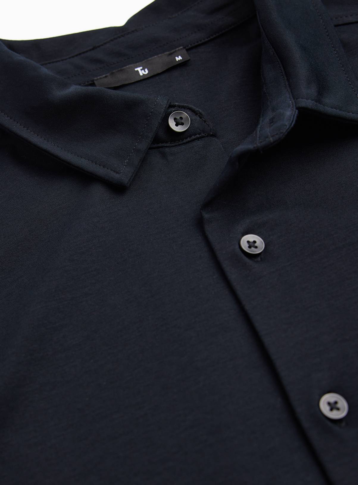 Black Supima Cotton Shirt S - Image 4