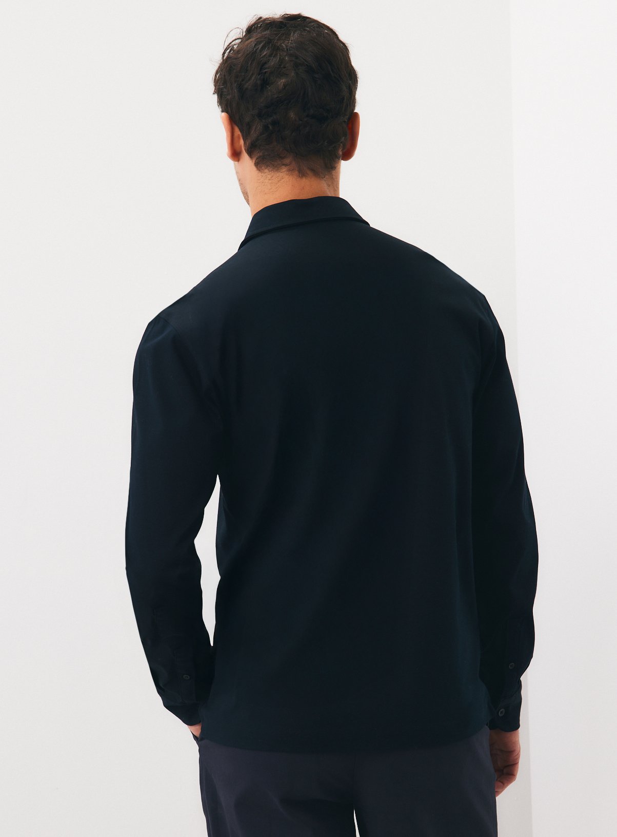 Black Supima Cotton Shirt S - Image 5 thumbnail