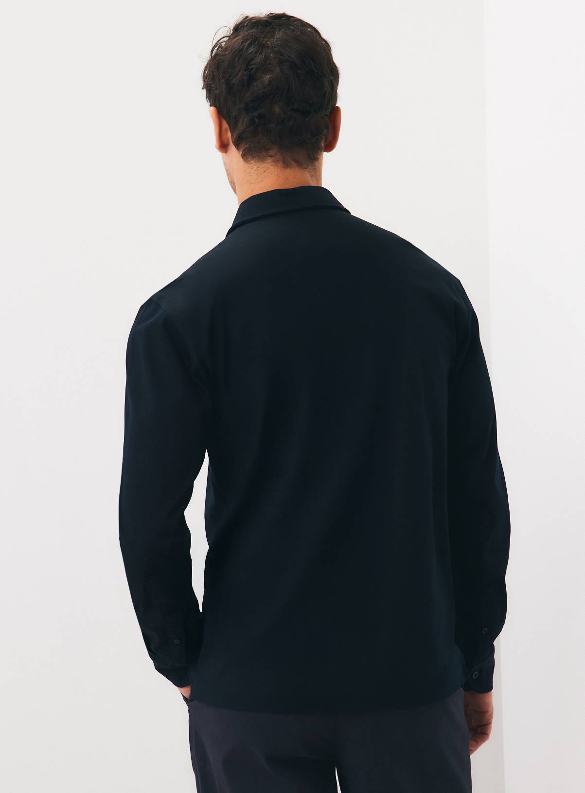 Black Supima Cotton Shirt S - Image 5