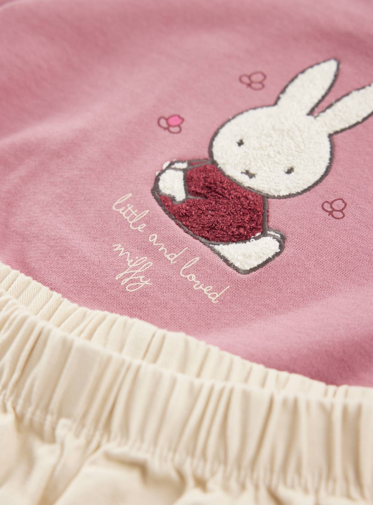 Miffy Top & Trousers Sweat 2-Piece Set 6-9 months - Image 2