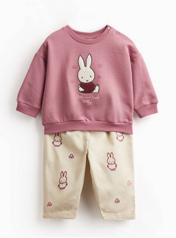 Miffy Top & Trousers Sweat 2-Piece Set 12-18 months