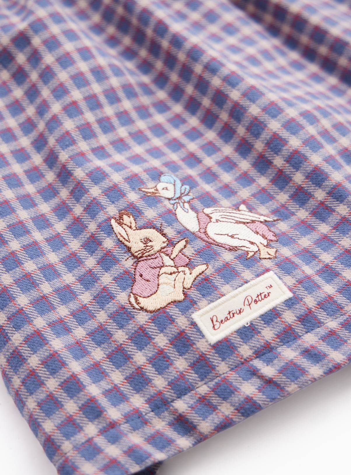 Peter Rabbit Check Christmas Dress & Tights Set 9-12 months - Image 3