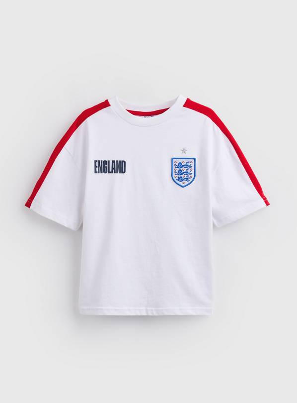 White Official FA England Graphic T-Shirt 9 years