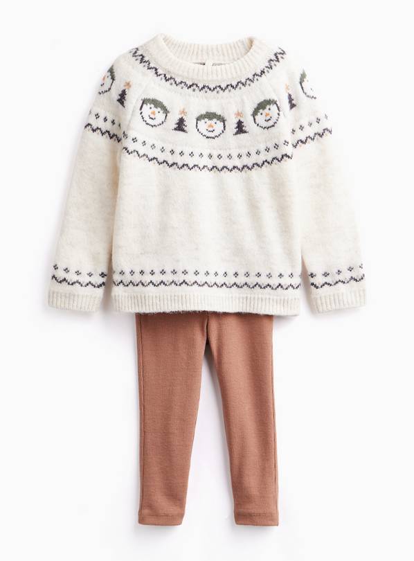Christmas Snowman Jumper & Leggings Set 6-9 months