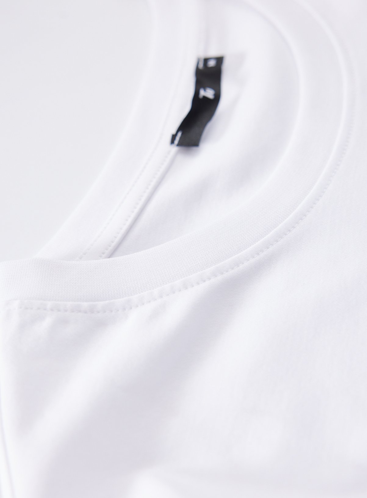 Pure Supima Cotton Plain White T-Shirt XXXL - Image 4 thumbnail