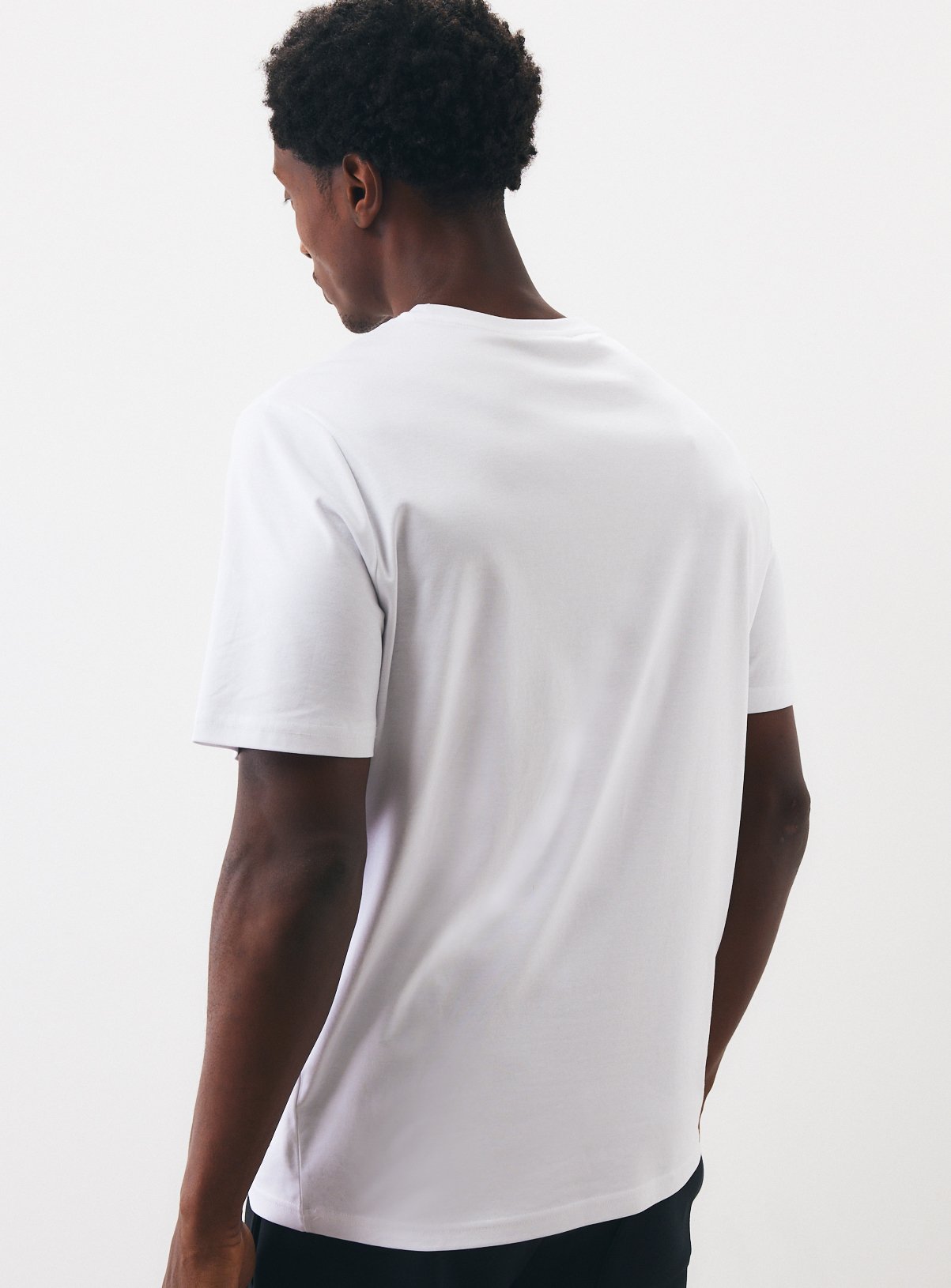 Pure Supima Cotton Plain White T-Shirt XXXL - Image 5 thumbnail