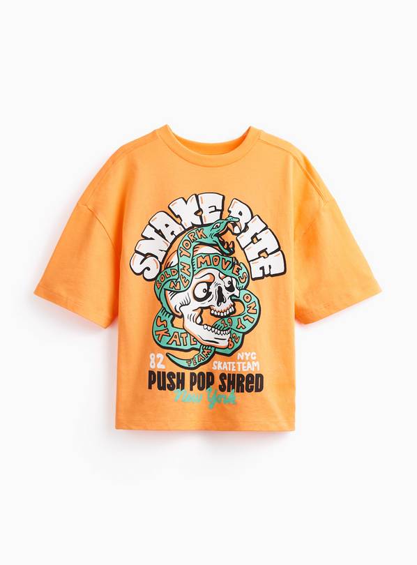 Orange Snake Bite Graphic T-Shirt 6 years